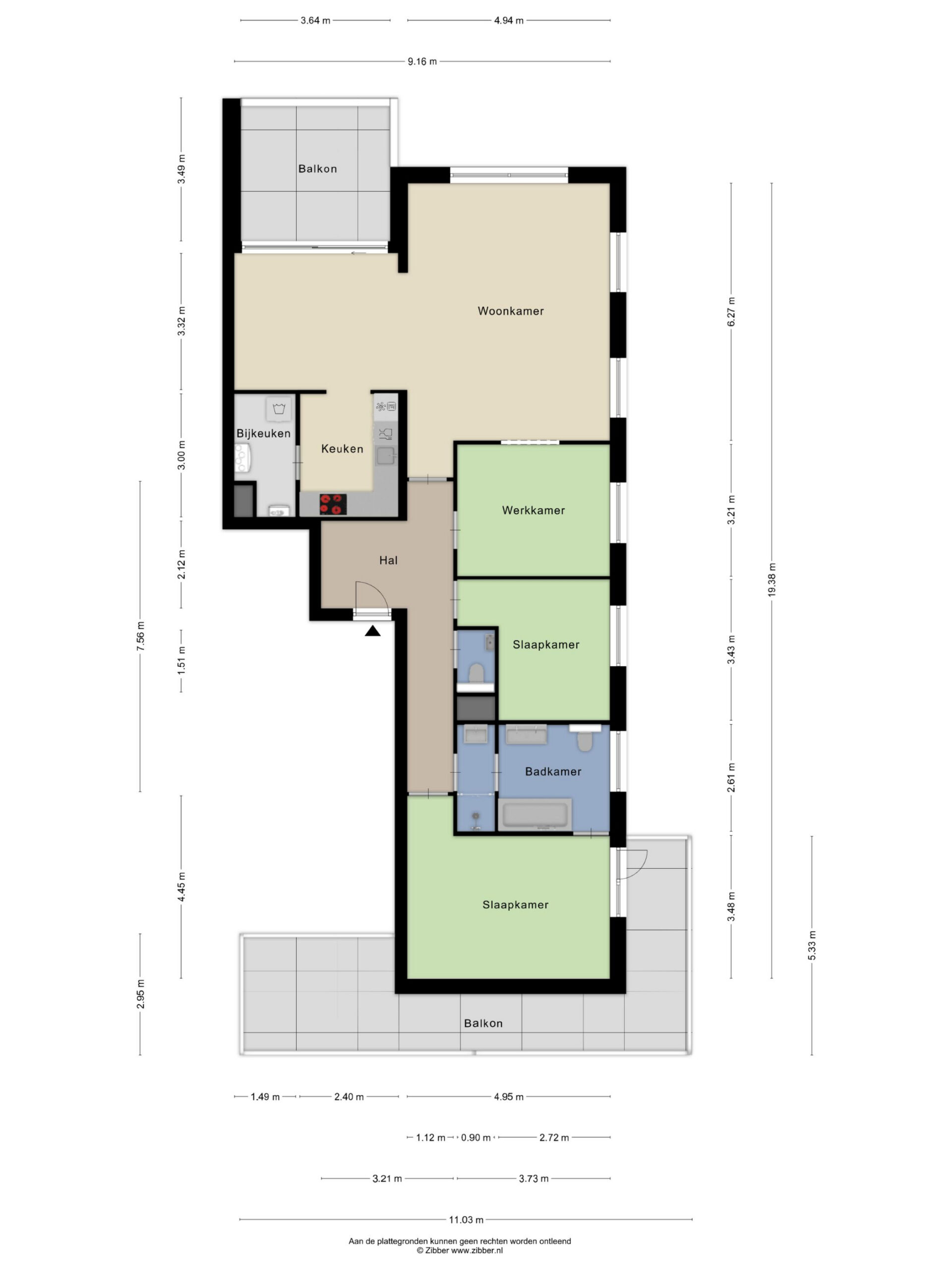 Plattegrond appartement