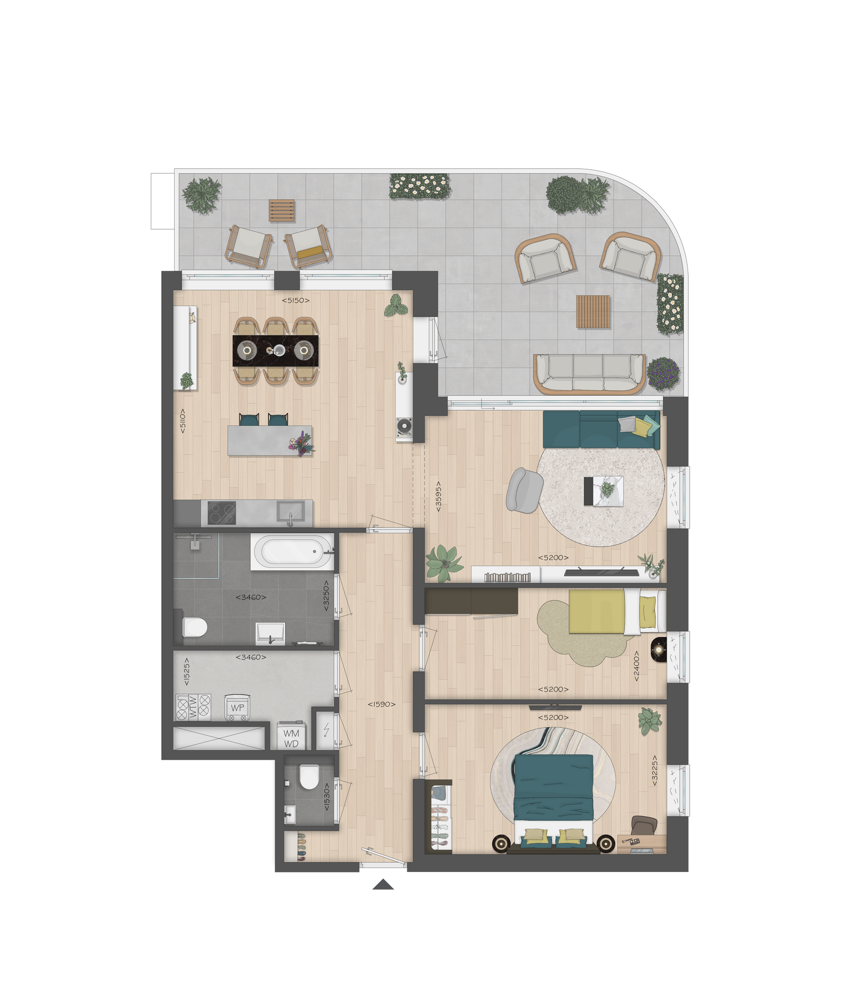 Plattegrond Type O BG