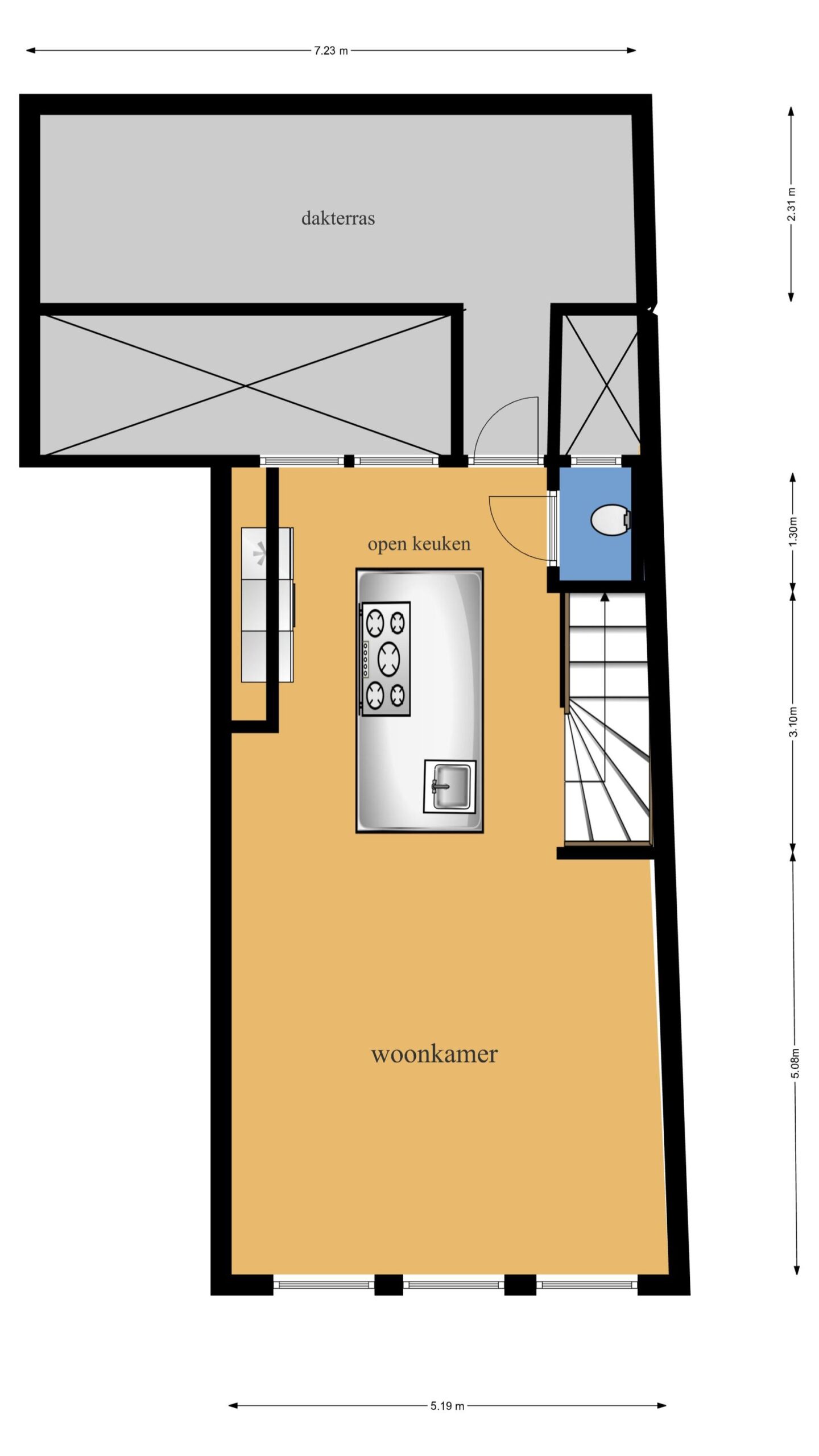 Plattegrond eerste verdieping